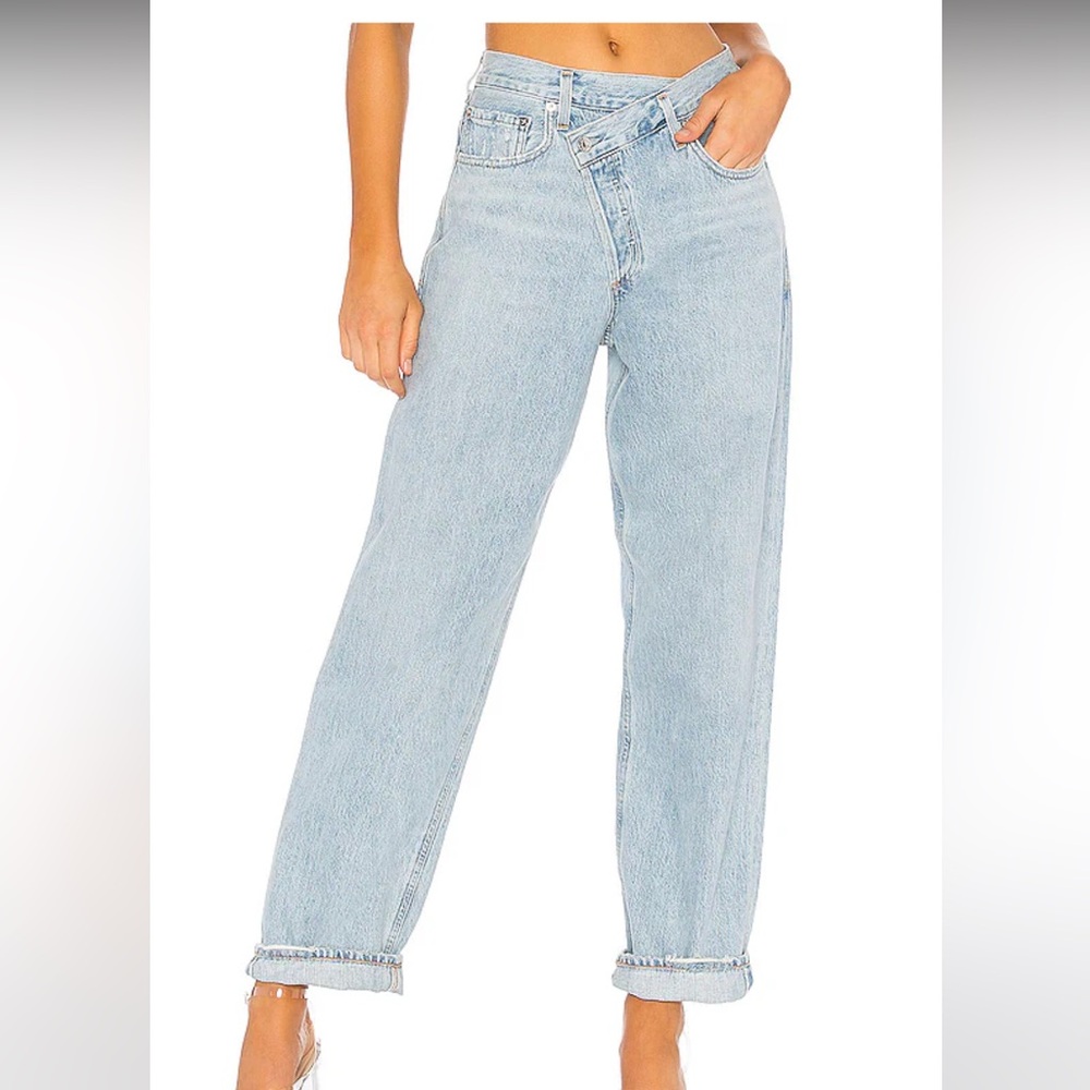 AGOLDE Criss Cross Upsize Jeans (Size 28)